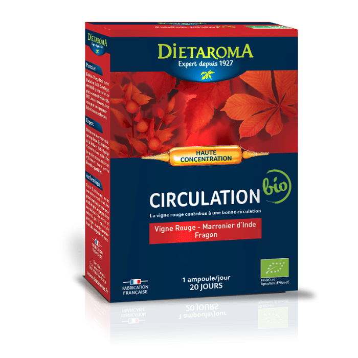 DIETAROMA CIRCULATION SANGUINE 20 AMPOULES