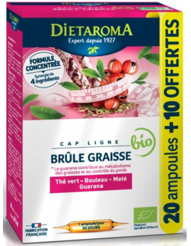 DIETAROMA CAP LIGNE BRULE GRAISSE BIO - 30 AMPOULES