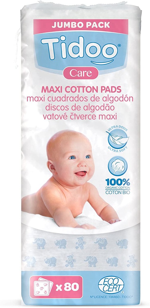 TIDOO MAXI CARRES COTON BIOX80
