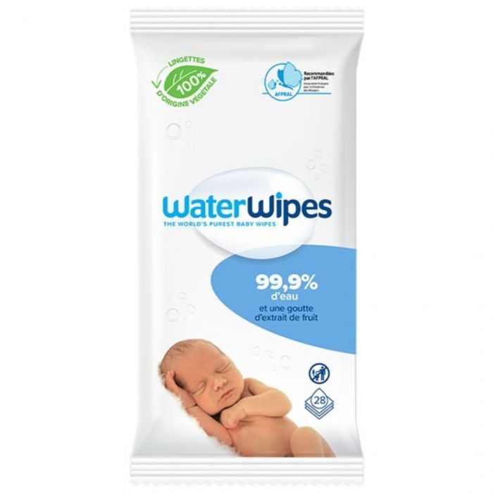 WATERWIPES LINGETTES BEBE 28U
