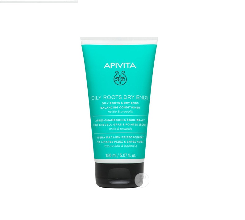 APIVITA APRES-SHAMPOOING EQUILIBRANT CUIR CHEVELU GRAS & POINTES SECHES 150ML