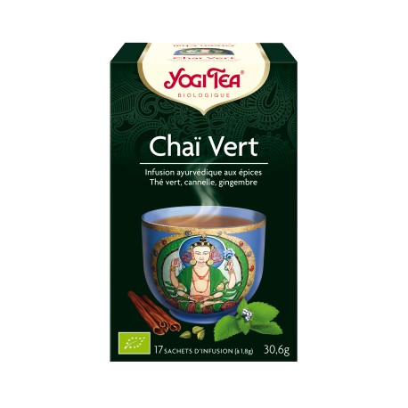 YOGI TEA  CHAI VERT 17 SACHETS