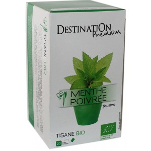 DESTINATION PREMIUM MENTHE POIVREE TISANE BIO  20 SACHETS