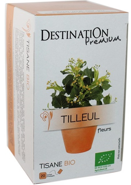 DESTINATION PREMIUM TILLEUL TISANE BIO 20 SACHETS