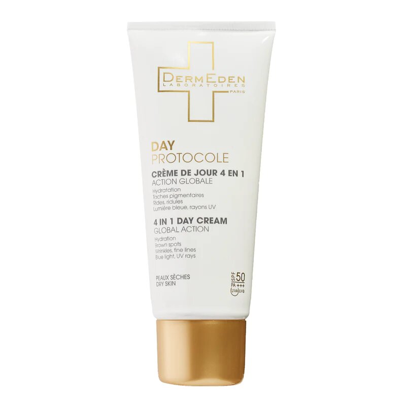 DERMEDEN CREME JOUR 4EN1 SPF50 PEAUX SECHES  50ML