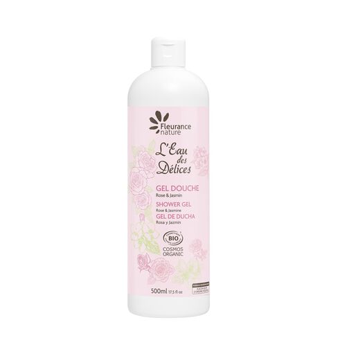 FLEURANCE NATURE GEL DOUCHE A L' EAU DES DELICES ROSE ET JASMIN 500ML