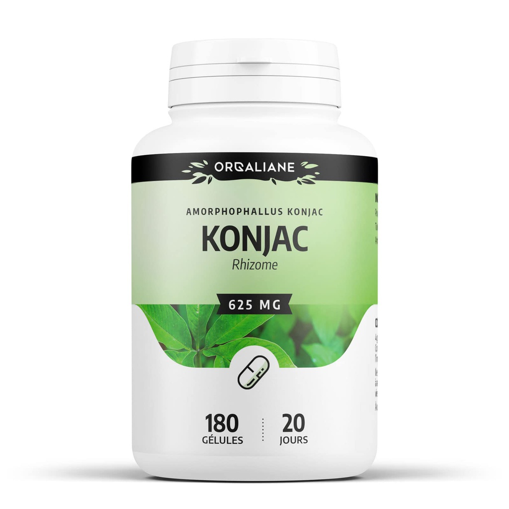 GPH KONJAC 180 GELULES DODEES A 625 MG