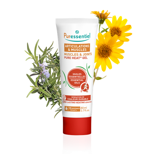 [3701056802163] PURESSENTIEL ARTICULATIONS ET MUSCLES PURE HEAT GEL HUILES ESSENTIELLES 80ML