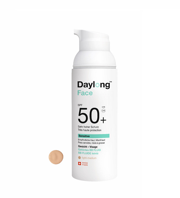 DAYLONG SENSITIVE FACE BB FLUIDE TEINTE LIGHT-MEDIUM SPF50+ 50ML