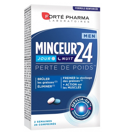 FORTE PHARMA MINCEUR 24 JOUR &amp; NUIT HOMME - 28 COMPRIMES