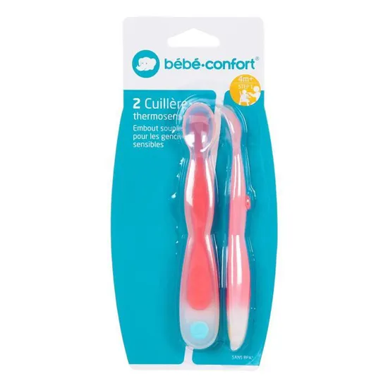 BEBE CONFORT CUILLERES THERMOSENSIBLES 4M+ 2U