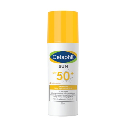 CETAPHIL SUN FACE FLUID LIGHT-MEDIUM SPF50+ 50ML