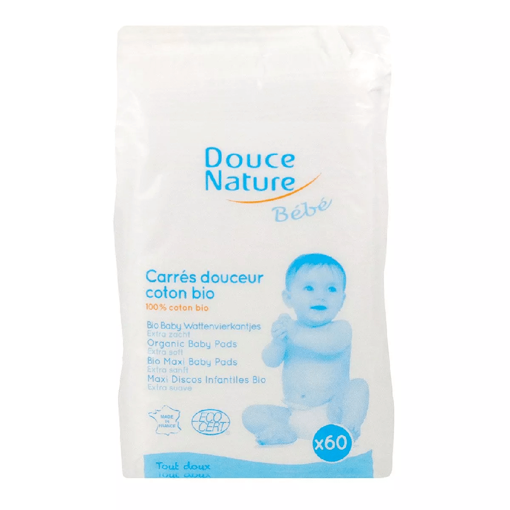 DOUCE NATURE BEBE CARRES DOUCEUR COTON BIO 60U