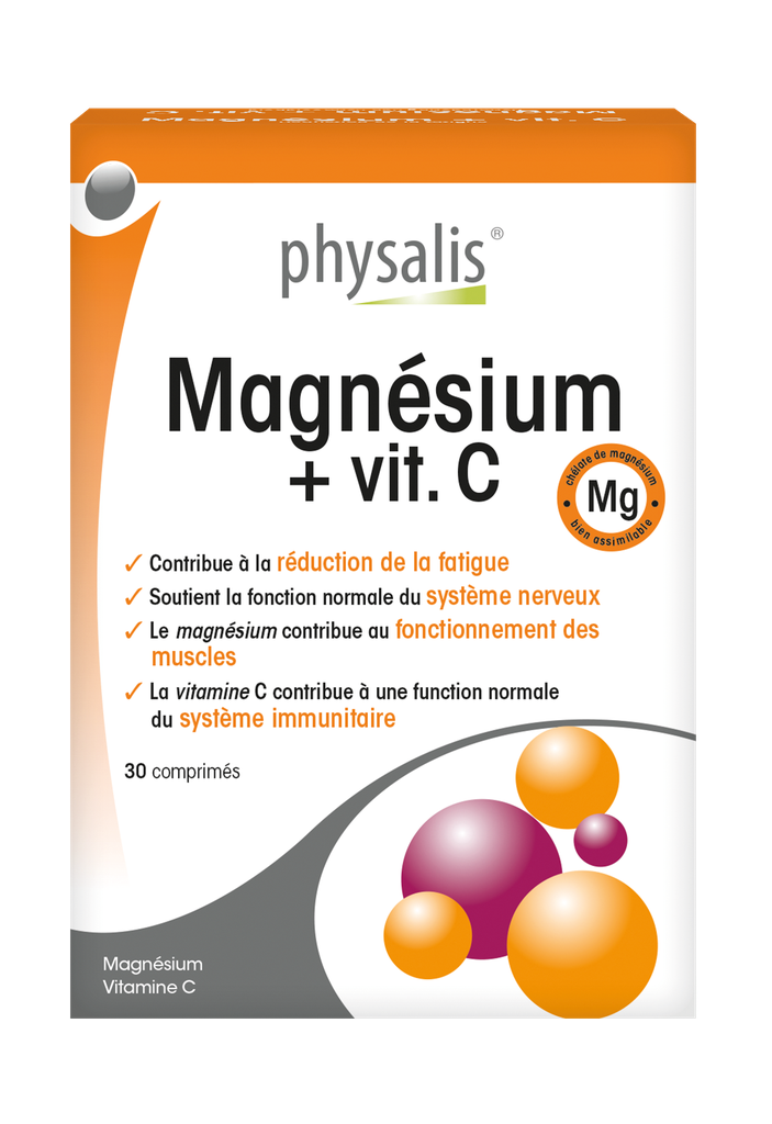 [5412360000210] PHYSALIS MAGNESIUM + Vit C - 30 COMPRIMES