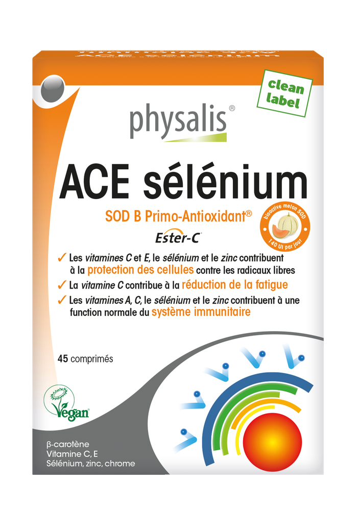 [5412360000227] PHYSALIS ACE SELENIUM 45 COMPRIMES