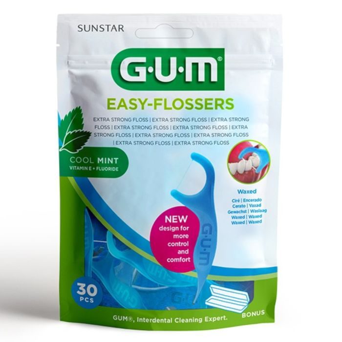 GUM EASY FLOSSERS MENTHOLE CIRE 890