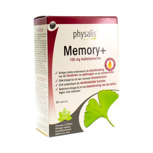 PHYSIALIS MEMORY+ 100MG FOSFATIDYLSERINE 30 CAPSULES