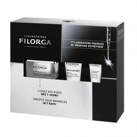 FILORGA COFFRET TIME FILLER 5XP 50ML +TIME FILLER INTENSIVE 15ML +TIME FILLER NIGHT 15ML