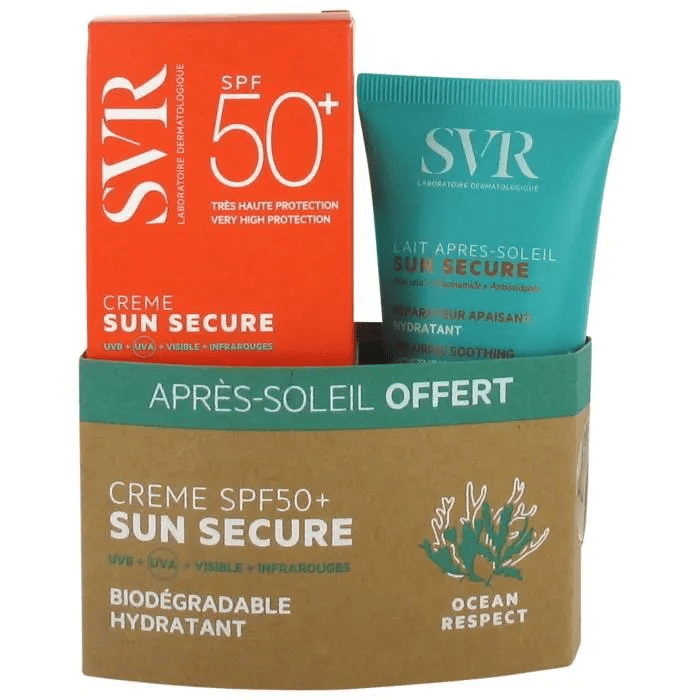 SVR SUN SECURE PACK CREME SPF50+ + LAIT APRES SOLEIL 50ML OFFERT