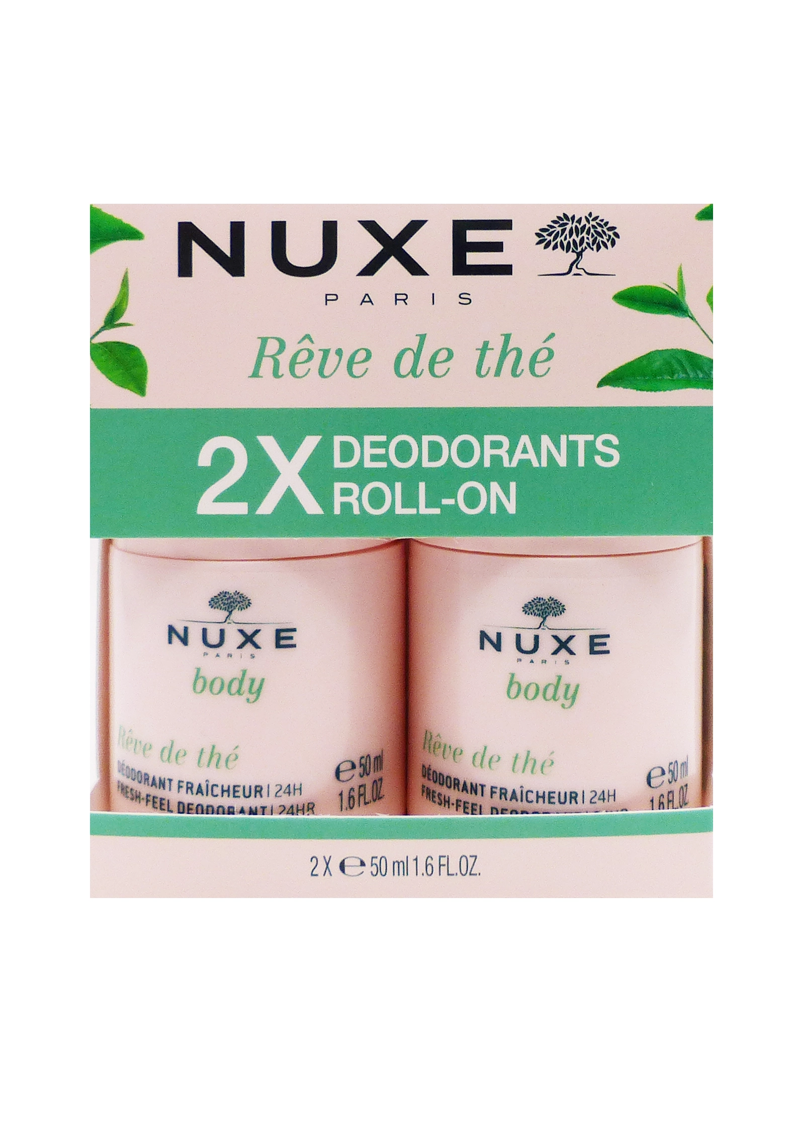 NUXE BODY REVE DE THE DEODORANT FRAICHEUR 24H 2*50ML