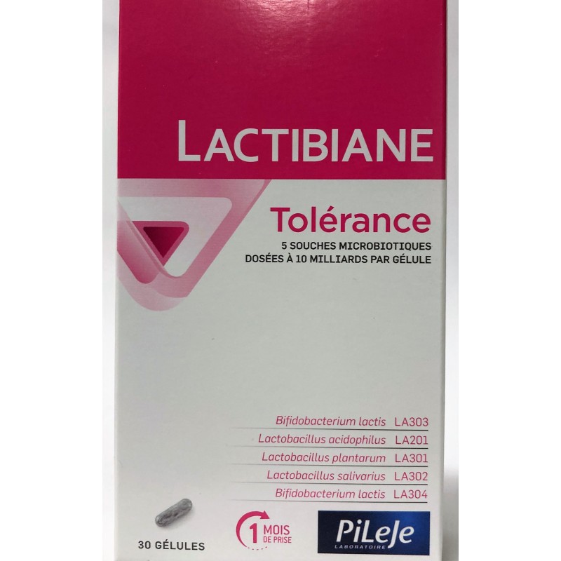 PILEJE LACTIBIANE TOLERANCE 30 GELULES