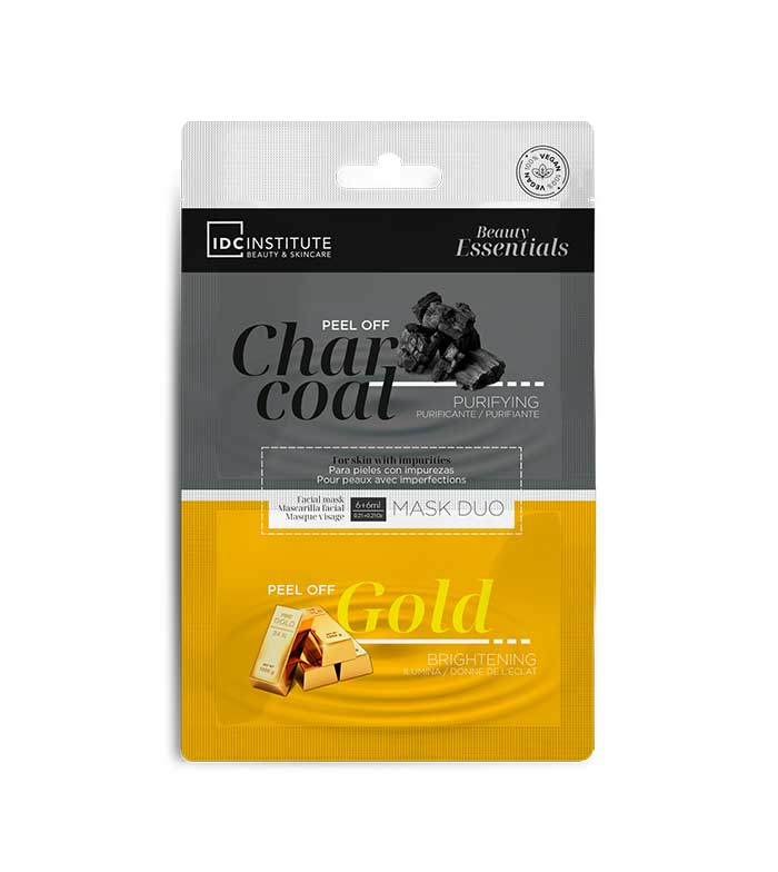 [77024] IDC INSTITUTE MASK DUO CHARCOAL & GOLD PEEL OFF