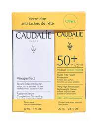 CAUDALIE PACK VINOPERFECT SERUM ECLAT ANTI TACHES+VINOSUN CREME PROTECT SPF50+