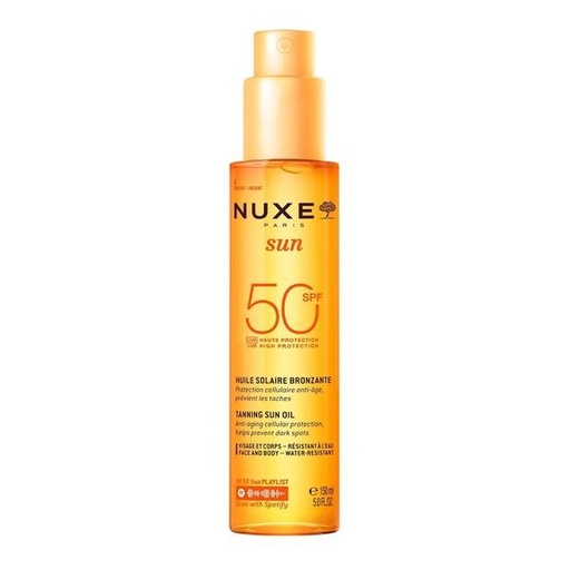 NUXE SUN HUILE BRONZANTE SPF50 150ML