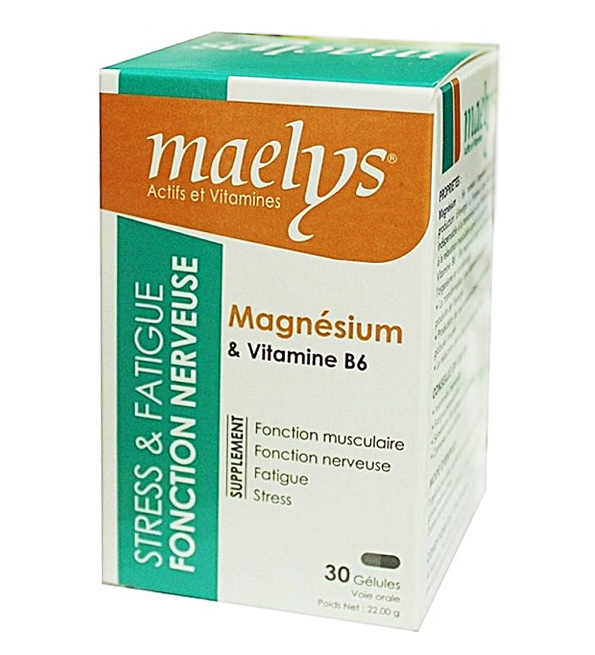 MAELYS MAGNESIUM ET VITAMINE B6 30 GELULES