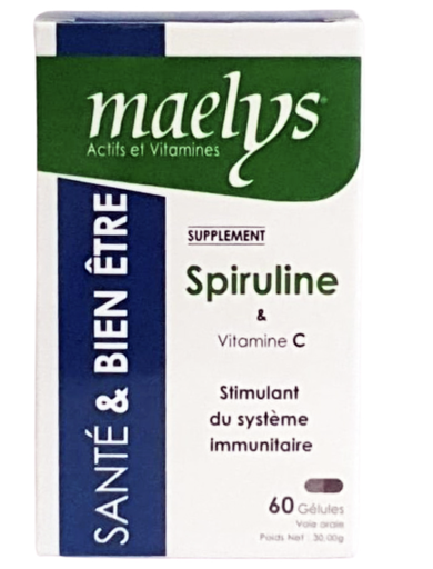 MAELYS SPIRULINE ET VITAMINE C 60 GELULES