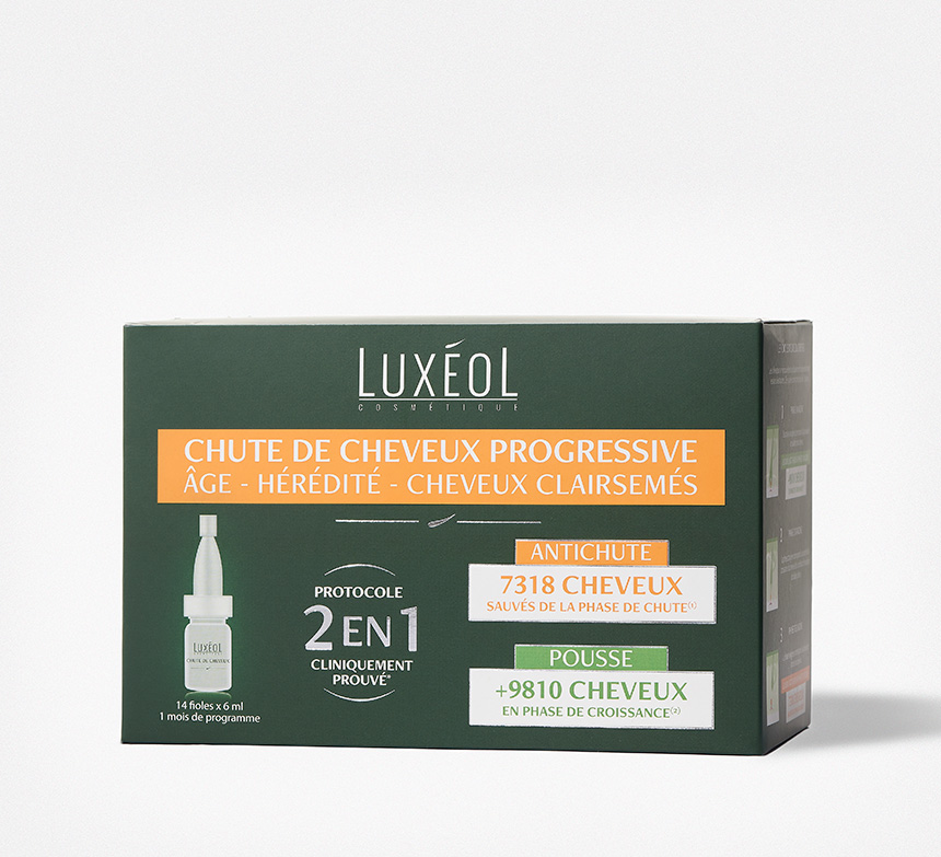 LUXEOL CHUTE DE CHEUVEUX PROGRESSIVE 2 EN 1