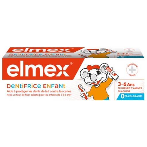 ELMEX DENTIFRICE ENFANTS 3-6ANS 50ML