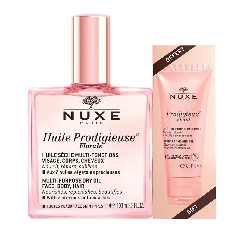 NUXE COFFRET HUILE PROD. FLORALE 100ML+GELEE DOUCHE 30ML OFFERT