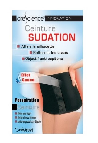 ORESCIENCE CEINTURE SUDATION EFFET SAUNA NOIR TAILLE UNIQUE