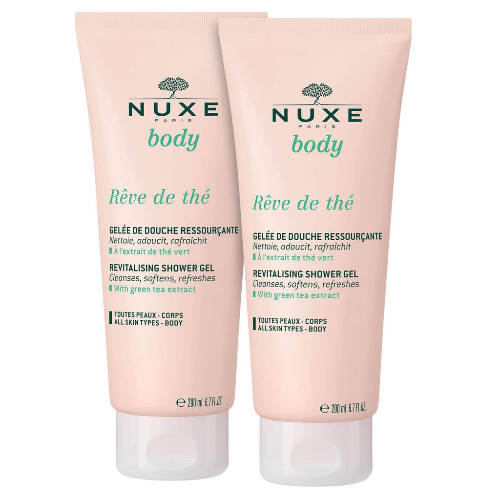 NUXE DUO GELEE DE DOUCHE RESSOURCANTE  REVE DE THE 200ML