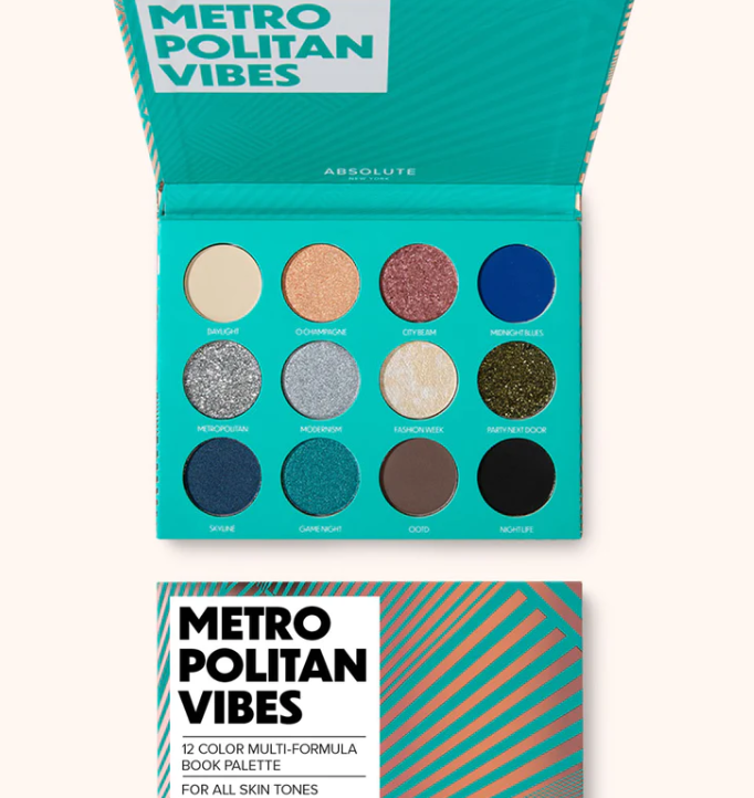 [MESP02] ABSOLUTE NY 12 COLOR PALETTE - METROPOLITAN VIBES MESP02