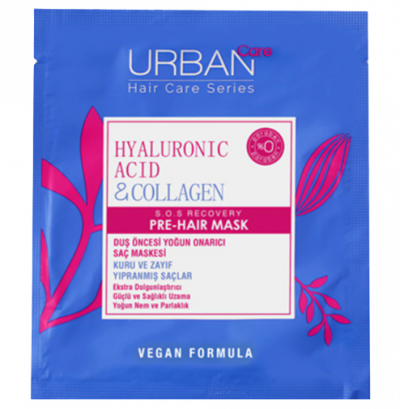 [8680690705021] URBAN CARE HYALURONIC ACID & COLLAGEN PRE-WASH HAIR MASK 50ML