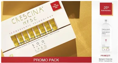 CRESCINA HFSC PACK COMPLET WOMAN 500 + SHAMPOOING 200ML OFFERT