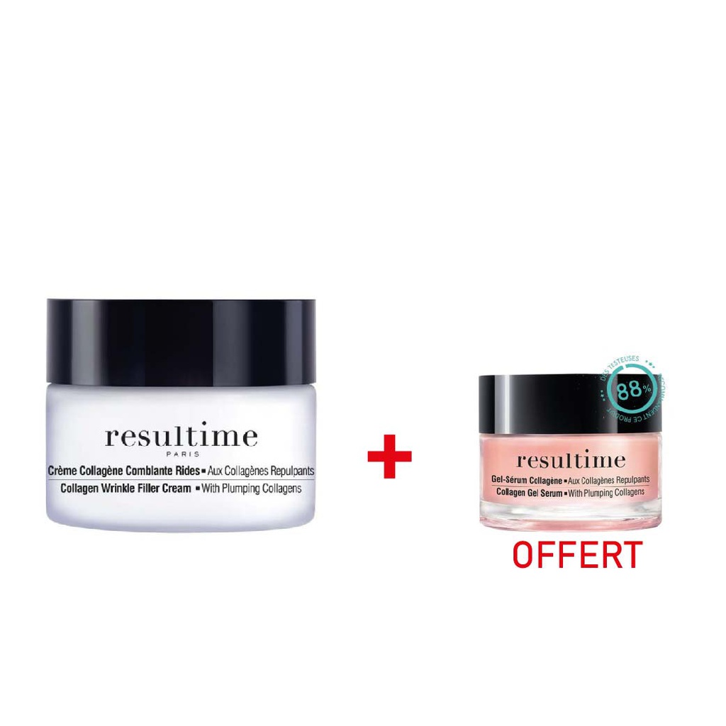 RESULTIME CREME COLLAGENE COMBLANTE RIDES 50ML + COLLAGENE GEL SERUM 15ML OFFERT