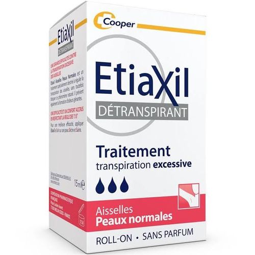 ETIAXIL DETRANSPIRANT ROLL-ON AISSELLES PEAUX NORMALES 15ML