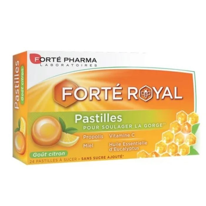 FORTE PHARMA FORTE ROYAL PASTILLES CITRON - 24 PASTILLES