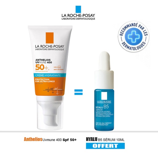 LA ROCHE POSAY ANTHELIOS UVMUNE PACK CREME INVISIBLE + HAYLU B5 OFFERT