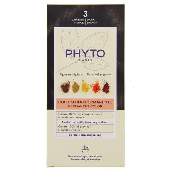 [PH1001021AA] PHYTO COLOR KIT COLORATION N°3 CHATAIN FONCE