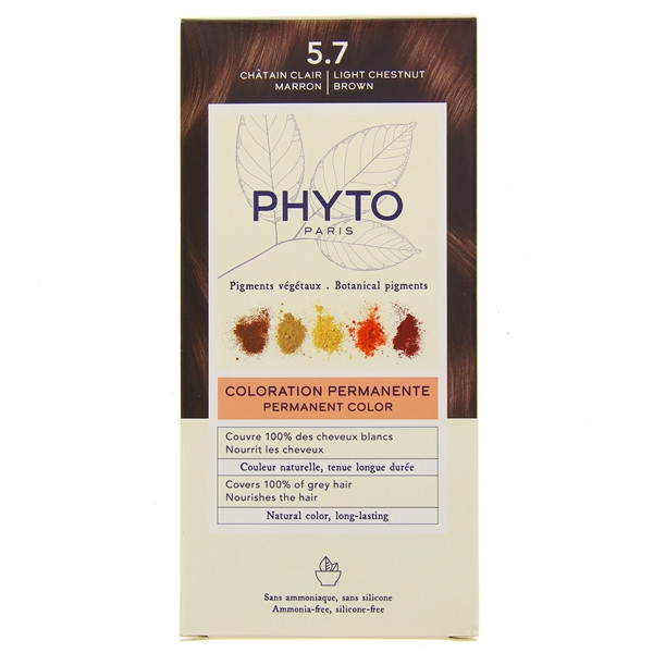 [PH1001211AA] PHYTO COLOR KIT COLORATION N°5.7 CHATAIN CLAIR MARRON