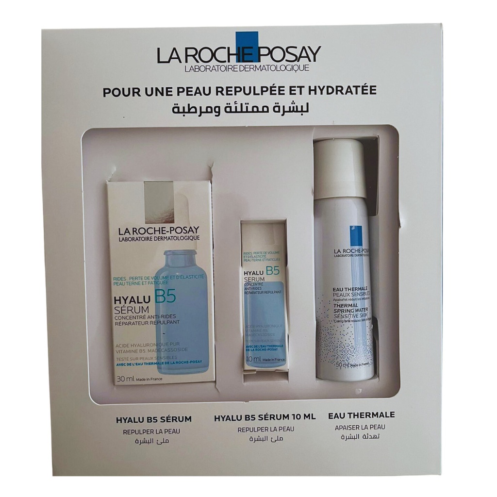 LA ROCHE POSAY PACK HYALU B5 SERUM 30 ML + 10ML & EAU THERMALE 50 ML OFFERTS