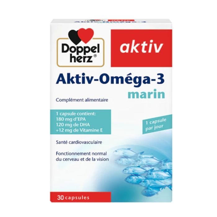 DOPPELHERZ AKTIV OMEGA 3 MARIN - 30 CAPSULES