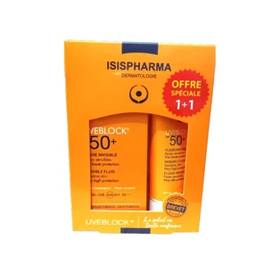 ISISPHARMA PACK UVEBLOCK FLUIDE INVISIBLE SPF50+ 2*40ML