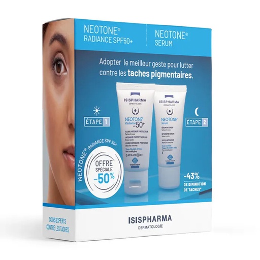 ISISPHARMA NEOTONE PACK RADIANCE SPF 50+ 50ML + NEOTONE SERUM 30ML OFFERT