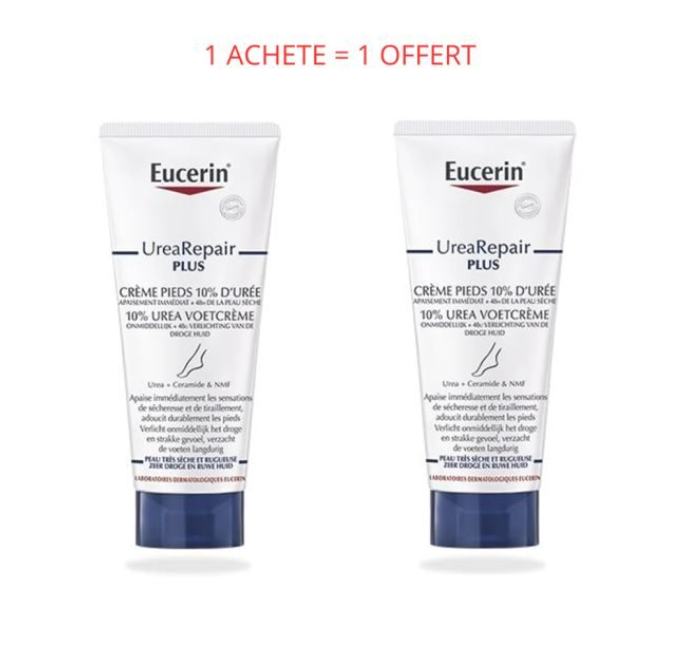 EUCERIN DUO UREA REPAIR+ EMOLLIENT 10% D'UREE 2*400ML