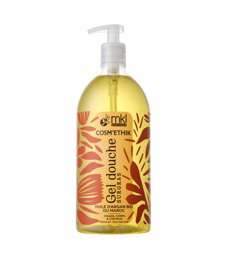 MKL COSM'ETHIK GEL DOUCHE HUILE D'ARGAN BIO 1L 